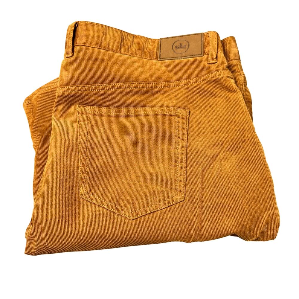 Peter Millar Corduroy Pants Superior Soft Brown Coastal Mens 40 (41x34 ACTUAL)